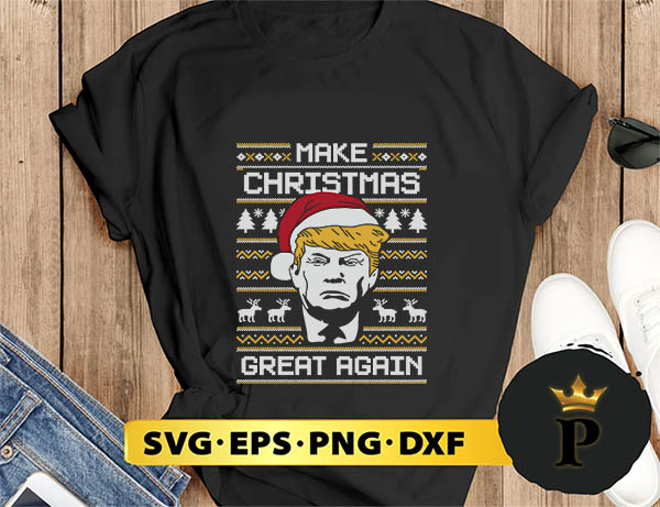 trump make christmas again SVG, Merry Christmas SVG, Xmas SVG PNG DXF EPS