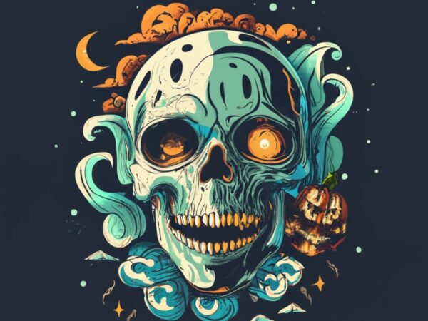 Vector t-shirt design, hollow face for man ghost halloween, photo, dark fantasy