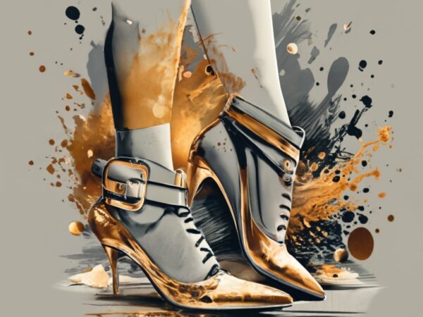 T-shirt design, high heels woman shoes, shoes and leather png file
