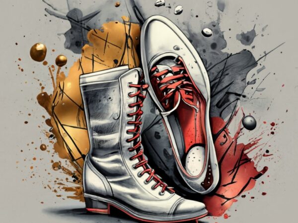 T-shirt design, woman shoes, red bottom shoes, shoes and leather png file