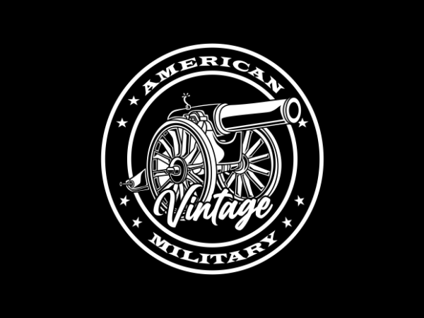 Vintage tank military t shirt vector art