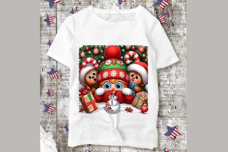 Christmas Peeking T-Shirt