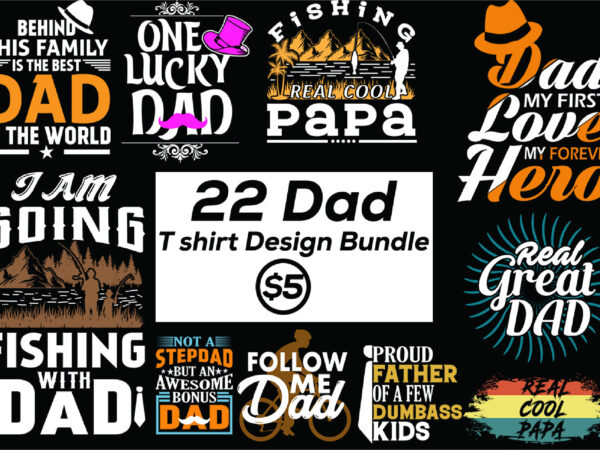 Dad t-shirt design bundle