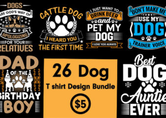 Dog t-shirt bundle