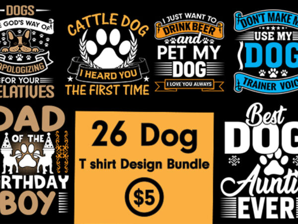Dog t-shirt bundle