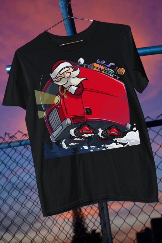 End of Year 2024 Christmas Mixed Bundle Funny Santa Pint on Demand Bundle Design