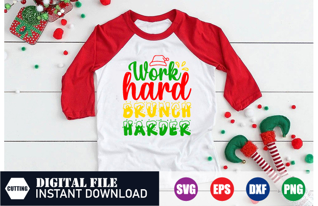 Work Hard Brunch harder, Where Hustle Meets Hash Browns, Brunch harder, merry christmas 2023, family christmas 2023 shirt t shirt vector