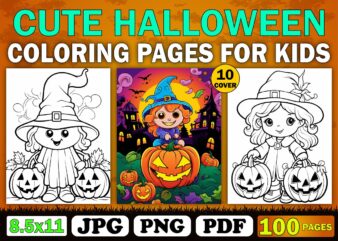 Cute Halloween Coloring Book For Kid 9