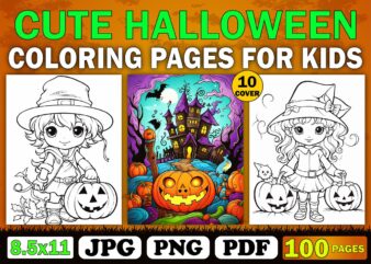 Cute Halloween Coloring Book For Kid 10