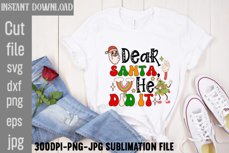 Retro Christmas PNG Sublimation Bundle,20 Designs,on Sell Design,Big Sell Design,Png Bundle,Christmas T-shirt Designs