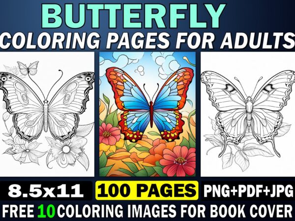 Butterfly coloring pages for adults 2 t shirt template