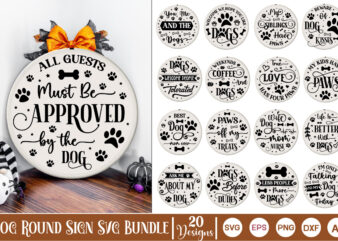 Dog Round Sign Svg Bundle, Dog T-Shirt Bundle, Dog SVG Design, Dog Round Sign SVG, Dog Christmas Round Sign SVG, dog welcome sign, dog door