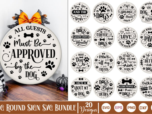 Dog round sign svg bundle, dog t-shirt bundle, dog svg design, dog round sign svg, dog christmas round sign svg, dog welcome sign, dog door