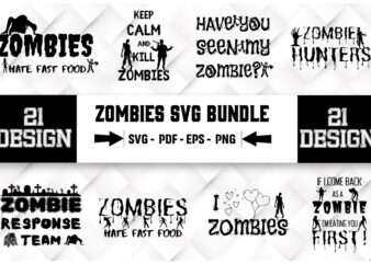 Zombies SVG Bundle t shirt graphic design