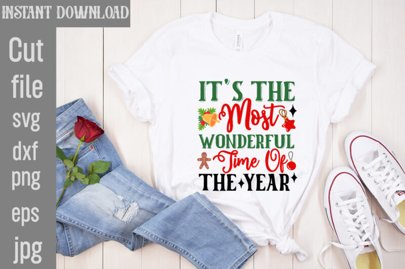 Christmas T-shirt Bundle , On sell Designs, Big Sell Designs,Christmas Vector T-Shirt Design , Santa Vector T-Shir