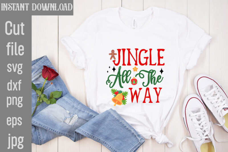 Christmas T-shirt Bundle , On sell Designs, Big Sell Designs,Christmas Vector T-Shirt Design , Santa Vector T-Shir