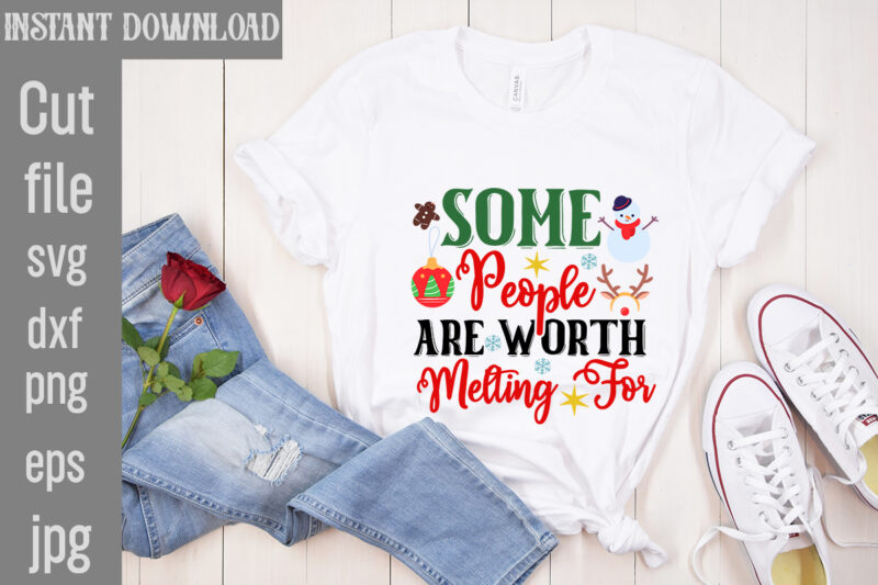 Christmas T-shirt Bundle , On sell Designs, Big Sell Designs,Christmas Vector T-Shirt Design , Santa Vector T-Shir