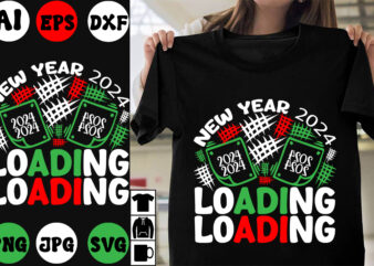 New Year 2024 loading SVG Cut File , New Year 2024 loading T-shirt Design , New Year 2024 loading Vector Design , New Year Design .