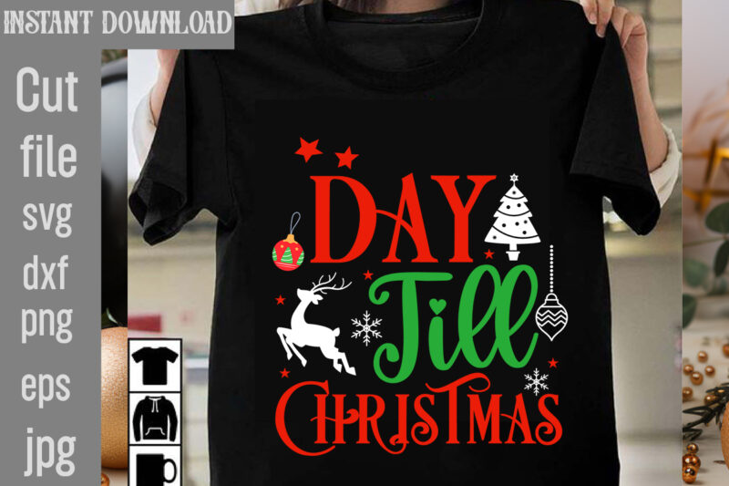 Christmas T-shirt Bundle , On sell Designs, Big Sell Designs,Christmas Vector T-Shirt Design , Santa Vector T-Shir