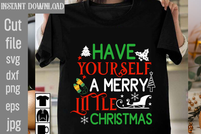 Christmas T-shirt Bundle , On sell Designs, Big Sell Designs,Christmas Vector T-Shirt Design , Santa Vector T-Shir