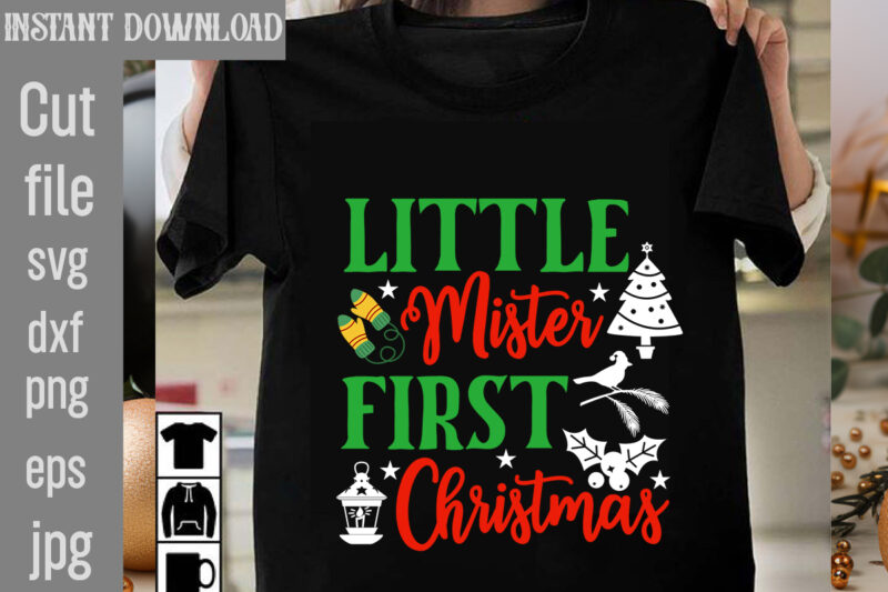 Christmas T-shirt Bundle , On sell Designs, Big Sell Designs,Christmas Vector T-Shirt Design , Santa Vector T-Shir