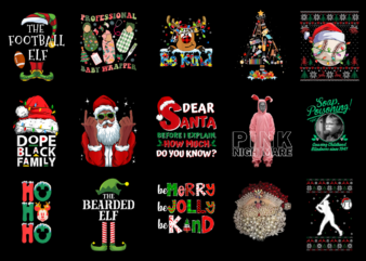 15 Christmas Shirt Designs Bundle For Commercial Use Part 7, Christmas T-shirt, Christmas png file, Christmas digital file, Christmas gift,