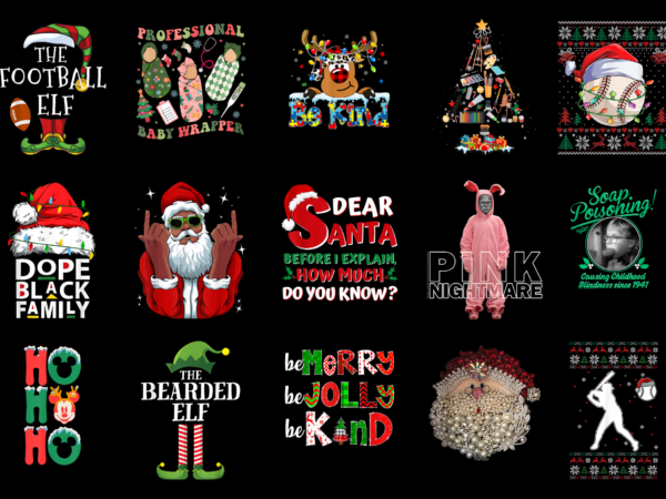 15 christmas shirt designs bundle for commercial use part 7, christmas t-shirt, christmas png file, christmas digital file, christmas gift,