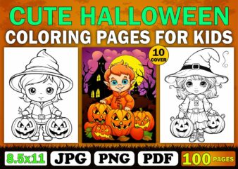 Cute Halloween Coloring Book For Kid 7