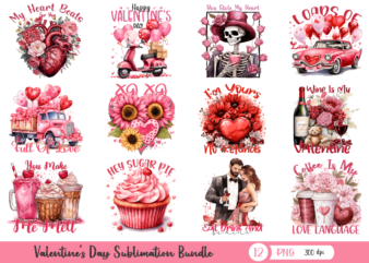 Valentine's day png sublimation bundle, valentine shirts