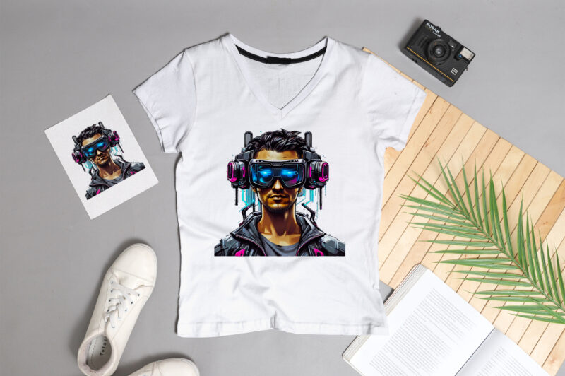 Boy with VR headset glasses T-Shirt
