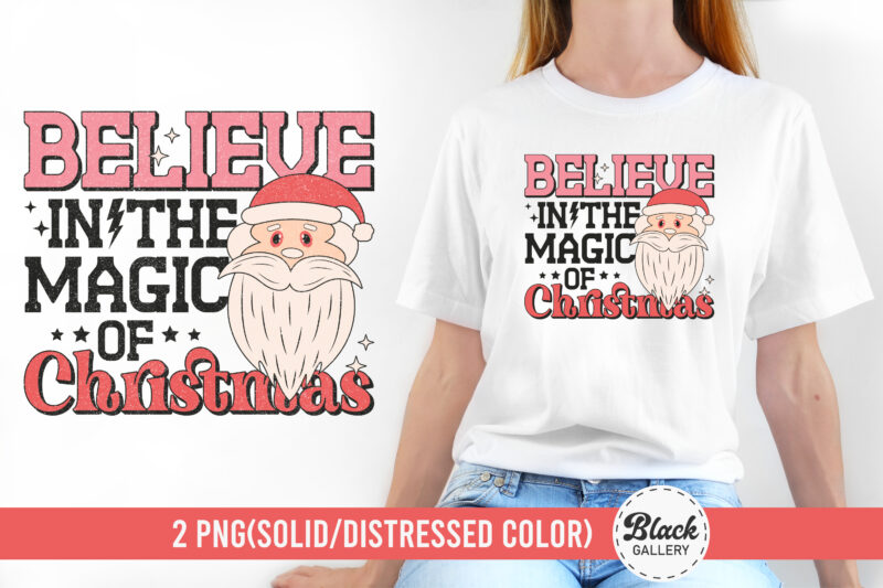 Retro Christmas PNG Sublimation
