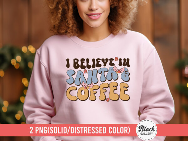 Christmas coffee t-shirt design