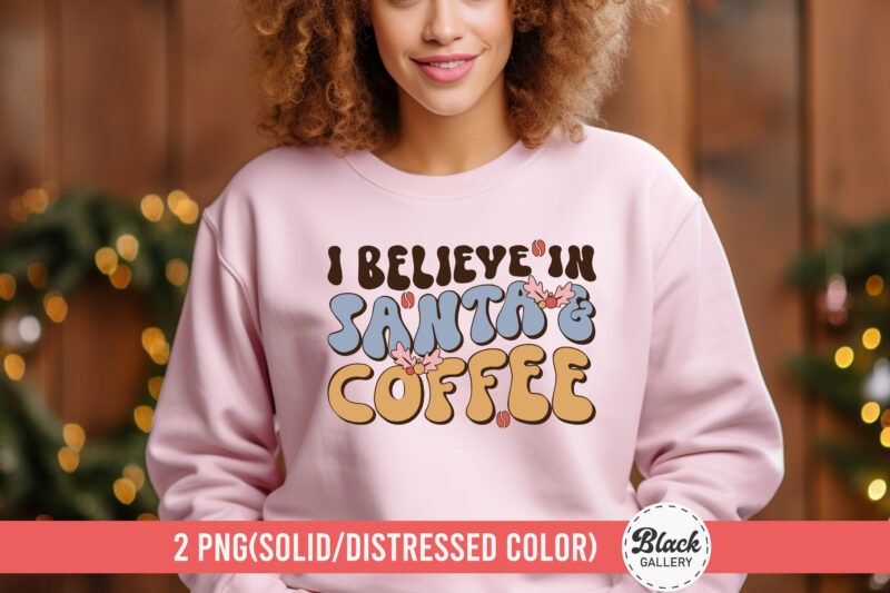 Christmas Coffee T-Shirt Design