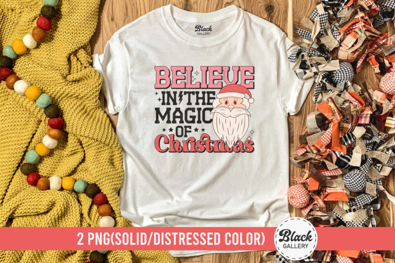 Retro Christmas PNG Sublimation