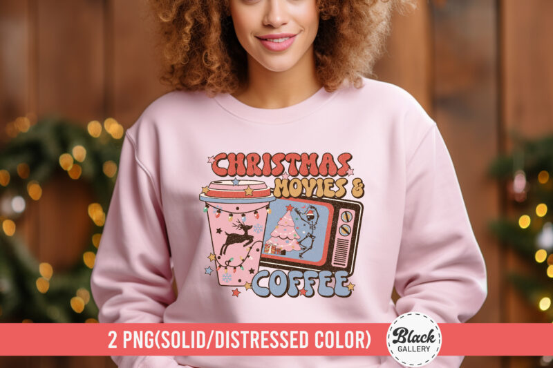 Christmas Coffee T-Shirt Design