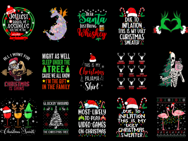 15 christmas shirt designs bundle for commercial use part 21, christmas t-shirt, christmas png file, christmas digital file, christmas gift,