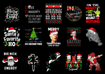 15 Christmas Shirt Designs Bundle For Commercial Use Part 22, Christmas T-shirt, Christmas png file, Christmas digital file, Christmas gift,