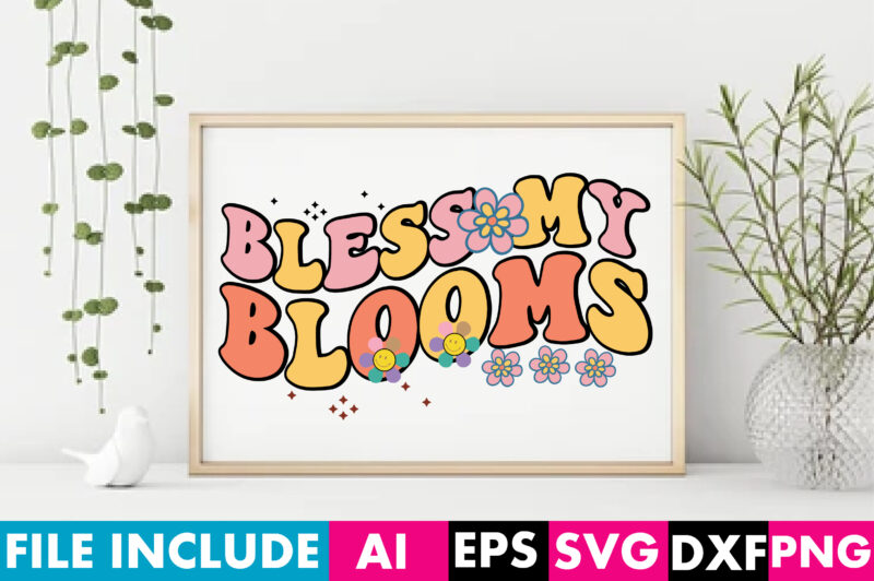 Retro Flowers Sublimation Bundle