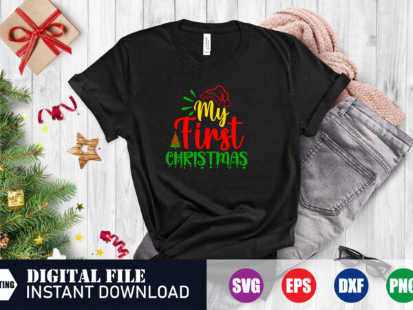 My first christmas t-shirt design, my first christmas t-shirt trend, first christmas, christmas t-shirt, christmas 2023, christmas svg