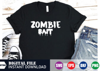 Zombie bait, Zombie Shirts, Zombie Design, womens tops, custom shirts, Festive Season, Happy Holidays