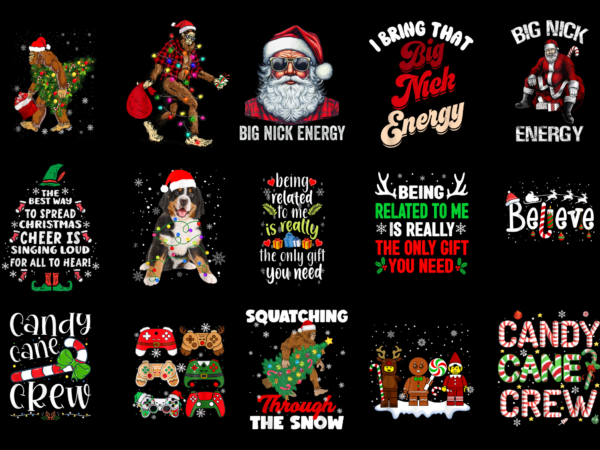 15 christmas shirt designs bundle for commercial use part 8, christmas t-shirt, christmas png file, christmas digital file, christmas gift,