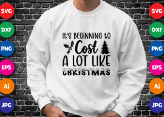 It’s beginning to cost a lot like Christmas Merry Christmas shirt print template, funny Xmas shirt design, Santa Claus funny quotes typograp