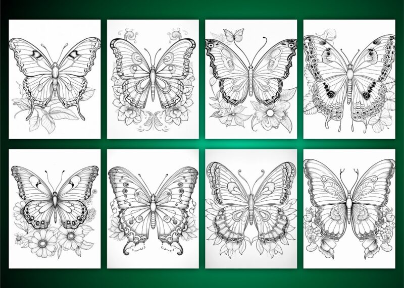 Butterfly Coloring Pages for Adults 2