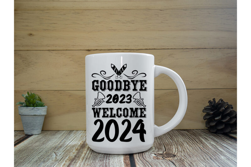 goodbye 2023 Hello 2024 SVG Cut File , googn , New Ydbye 2023 Hello 2024 T-shirt Design ,goodbe 2023 Hyello 2024 Vector Desiear,New Year .