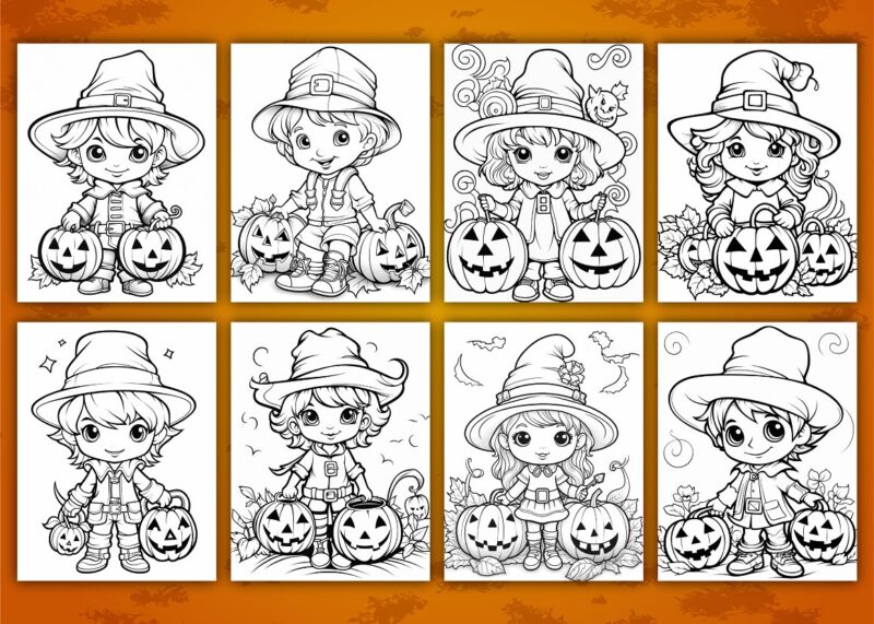 Cute Halloween Coloring Book For Kid 6