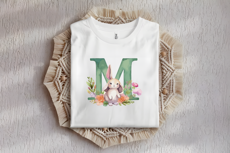 Floral Alphabet With Cute Animal Sublimation Bundle, Floral Alphabet Shirt