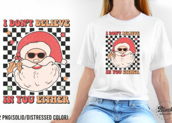 Retro Christmas PNG Sublimation t shirt design online