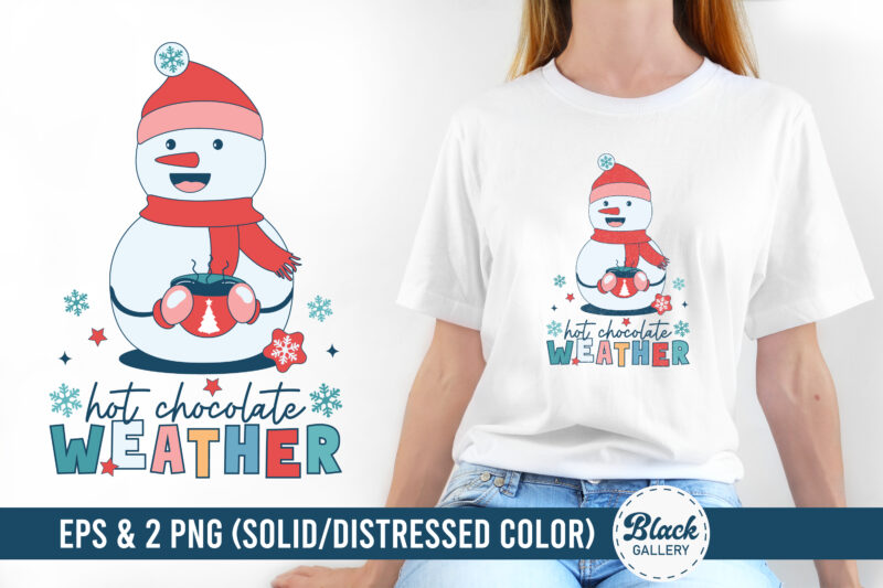 Retro Winter Snowman Sublimation Bundle