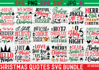 Christmas T-shirt Designs Bundle, 20 Designs,On Sell Designs,Christmas Designs Bundle,Christmas SVG Design, Christmas Tree Bundle, Christmas