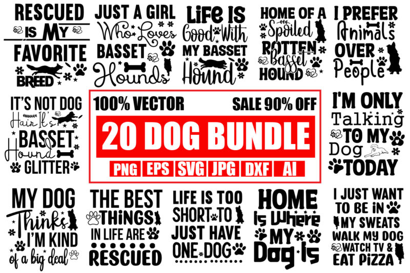 Dog T-shirt Designs Bundle,240 Designs,Big Sell Designs,On sell Designs,Dog SVG Cut file,240 Designs,Big Sell Designs,SVG bundle for Cricut,